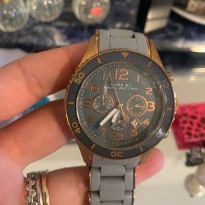 Grey and rose gold Marc Jacobs watch